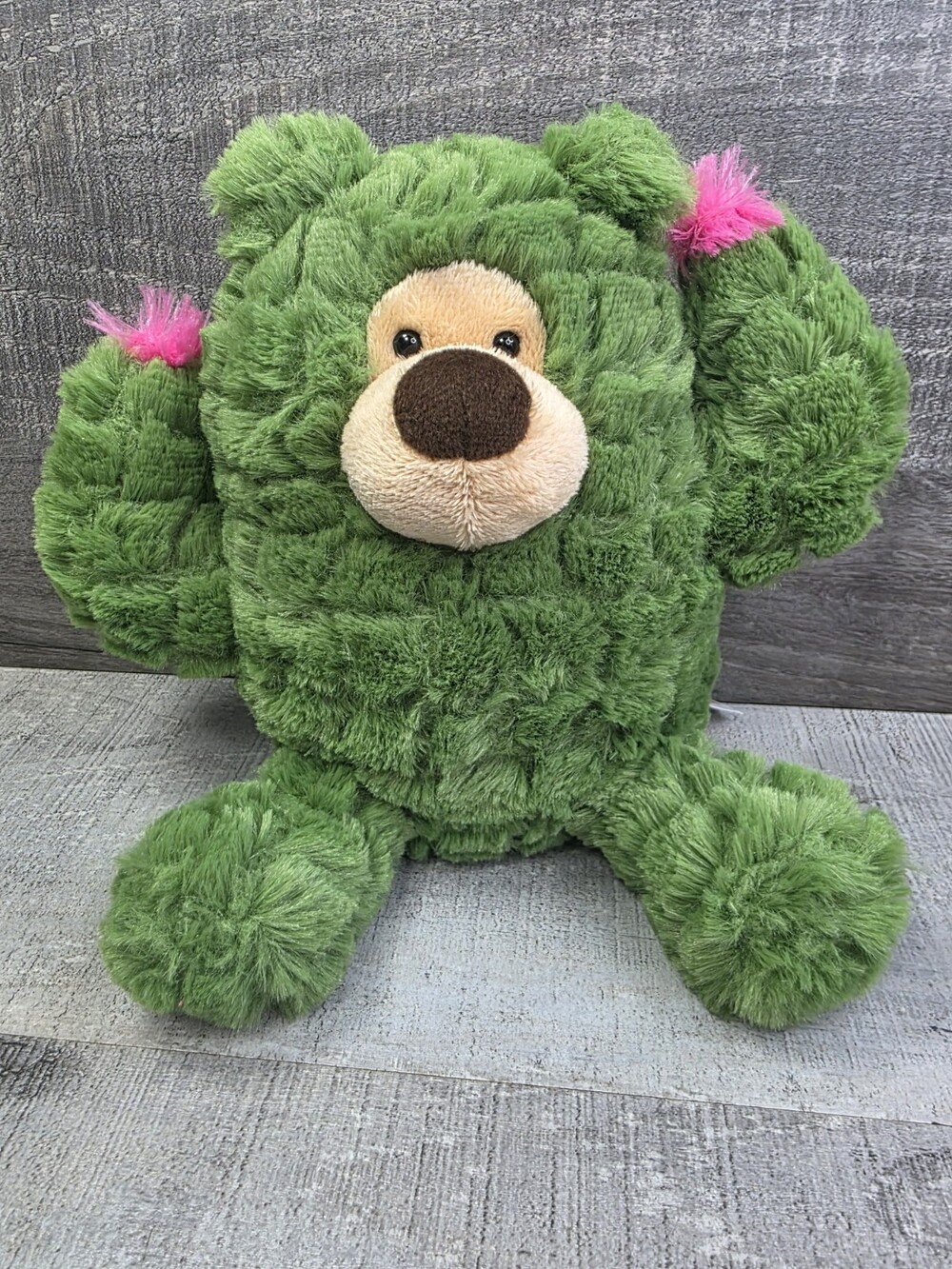 Aurora World Cactus Bear Plush Stuffed Animal Kawaii Cartoon Eco 6.5" b308